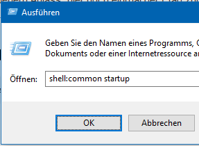 Windows 10 Autostart Ordner