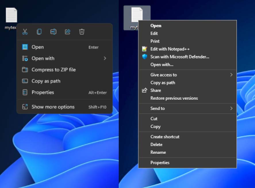 Windows 10 und 11 mit Ihren Explorer-Kontextmenüs